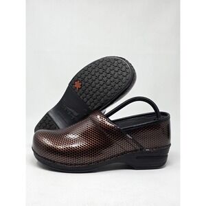 Dansko XP Clogs Metallic Orange Sz 41 / 10.5 Slip on Professional Nursing Shoes